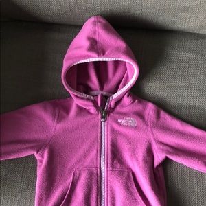 The North Face fleece mauve 12-18 mo